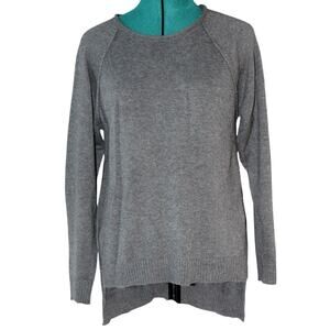 UGG Knit Gray High-Low Pullover Sweater Women Small